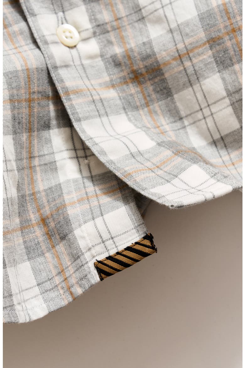 Hutcheson Plaid Cotton Button-Up Shirt, Alternate, color, GREY MULTI