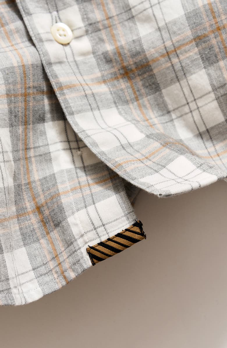 Billy Reid Hutcheson Plaid Cotton Button-Up Shirt, Alternate, color, Grey Multi