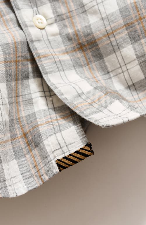 Billy Reid Hutcheson Plaid Cotton Button-up Shirt In Gray