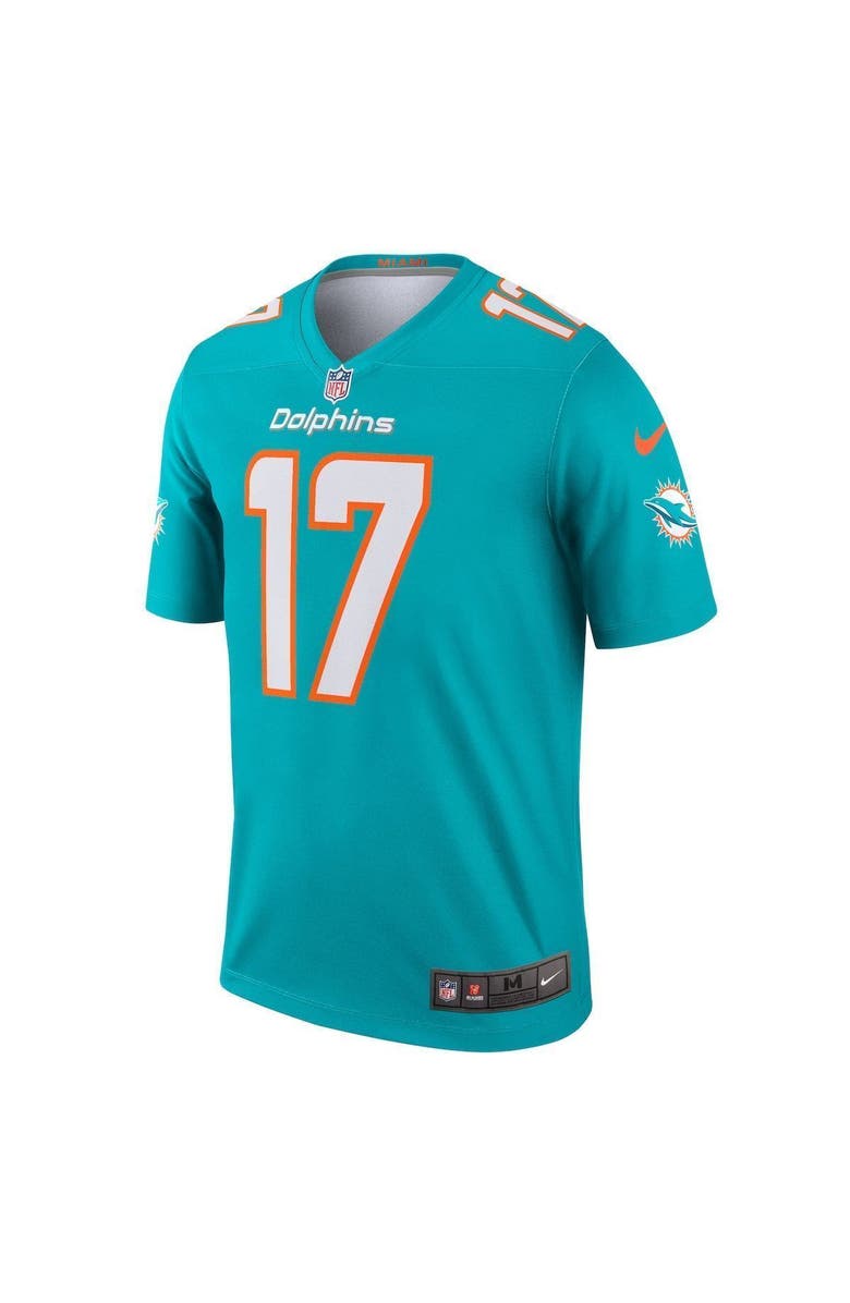 Nike Men's Nike Jaylen Waddle Aqua Miami Dolphins Legend Jersey, Alternate, color, Aqua
