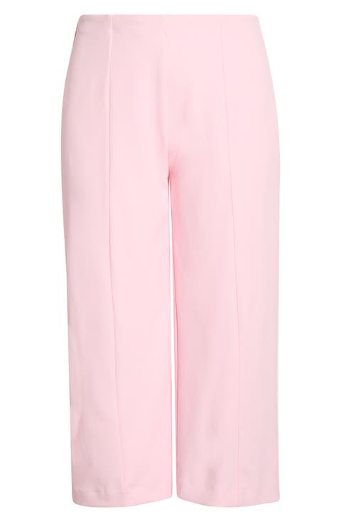 High Waist Pull-On Wide Leg Pants (Plus)