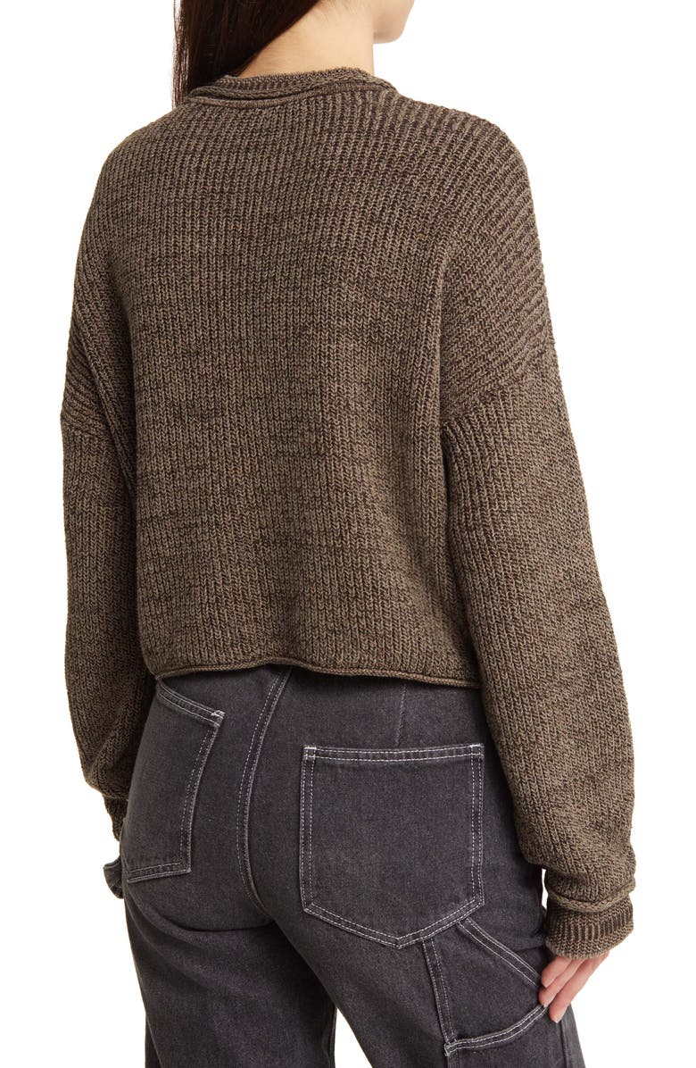 BDG Urban Outfitters Mélange Roll Edge Sweater, Alternate, color, 