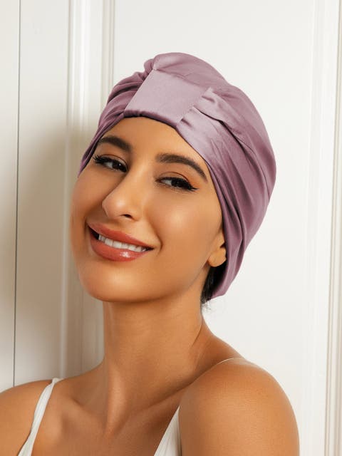 Pure Silk Double Layer Night  Bonnet