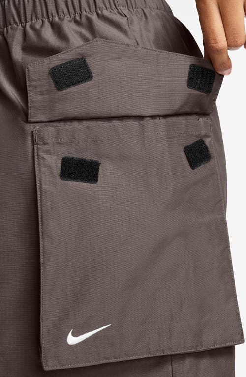 Nike Sportswear Essential Woven High Waist 5-inch Cargo Shorts In Gray