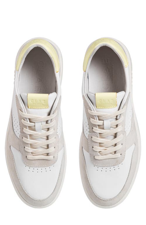 Clae Moses Low Top Leather Sneaker In Neutral