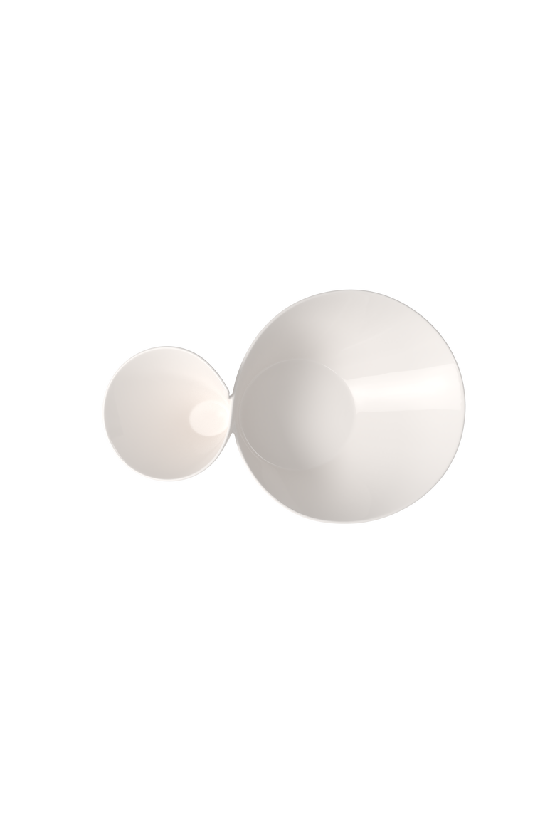 NewWave Chip & Dip (Eye-Catcher) Bowl, Alternate, color, white