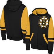 Outerstuff Youth Black Boston Bruins Face Off Full-Zip Hoodie