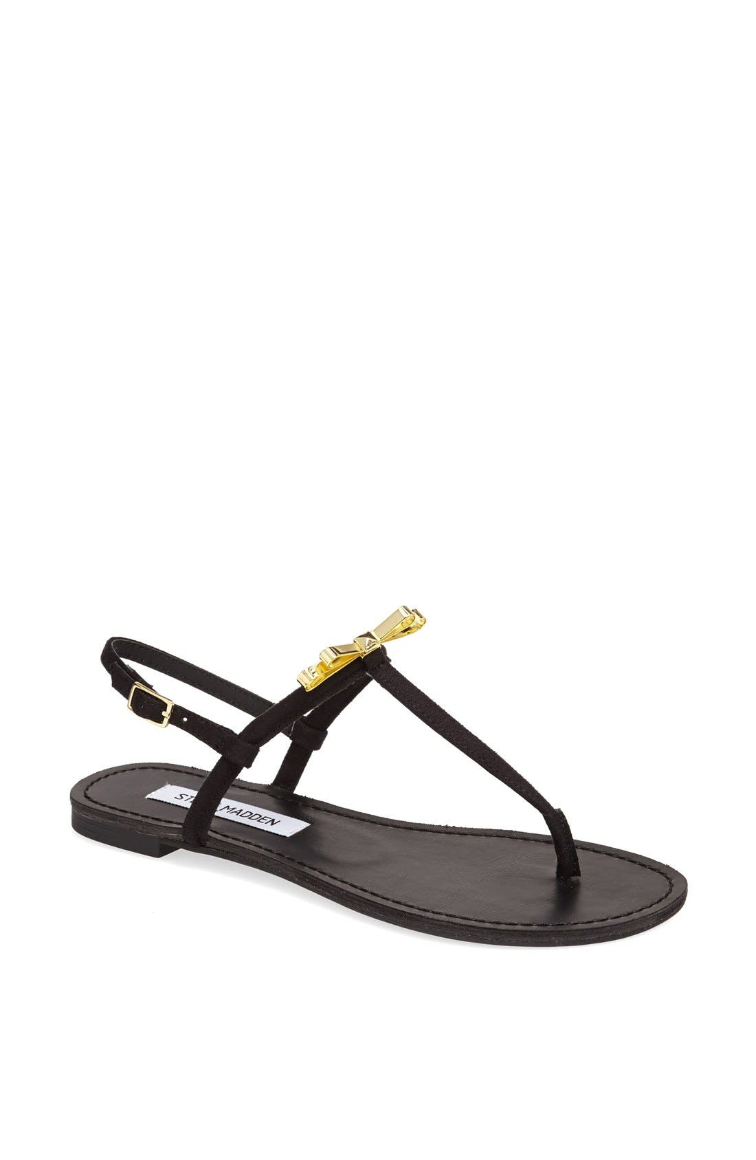 'Daisey' Sandal, Main, color, BLACK MULTI