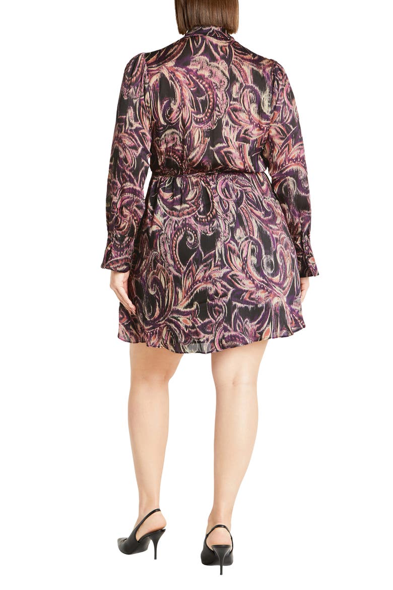 Maelynn Paisley Print Long Sleeve Wrap Dress, Alternate, color, PAISLEY