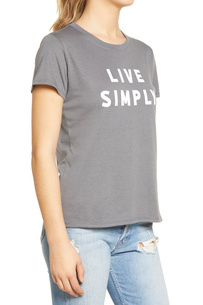 Live Simply Graphic Tee, Alternate, color, THUNDERSTORM