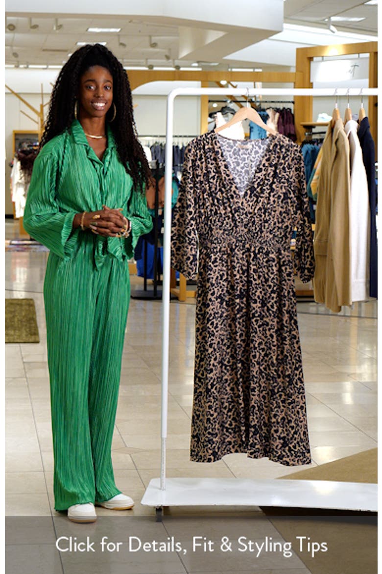 Daphne Leopard Long Sleeve Maxi Dress video