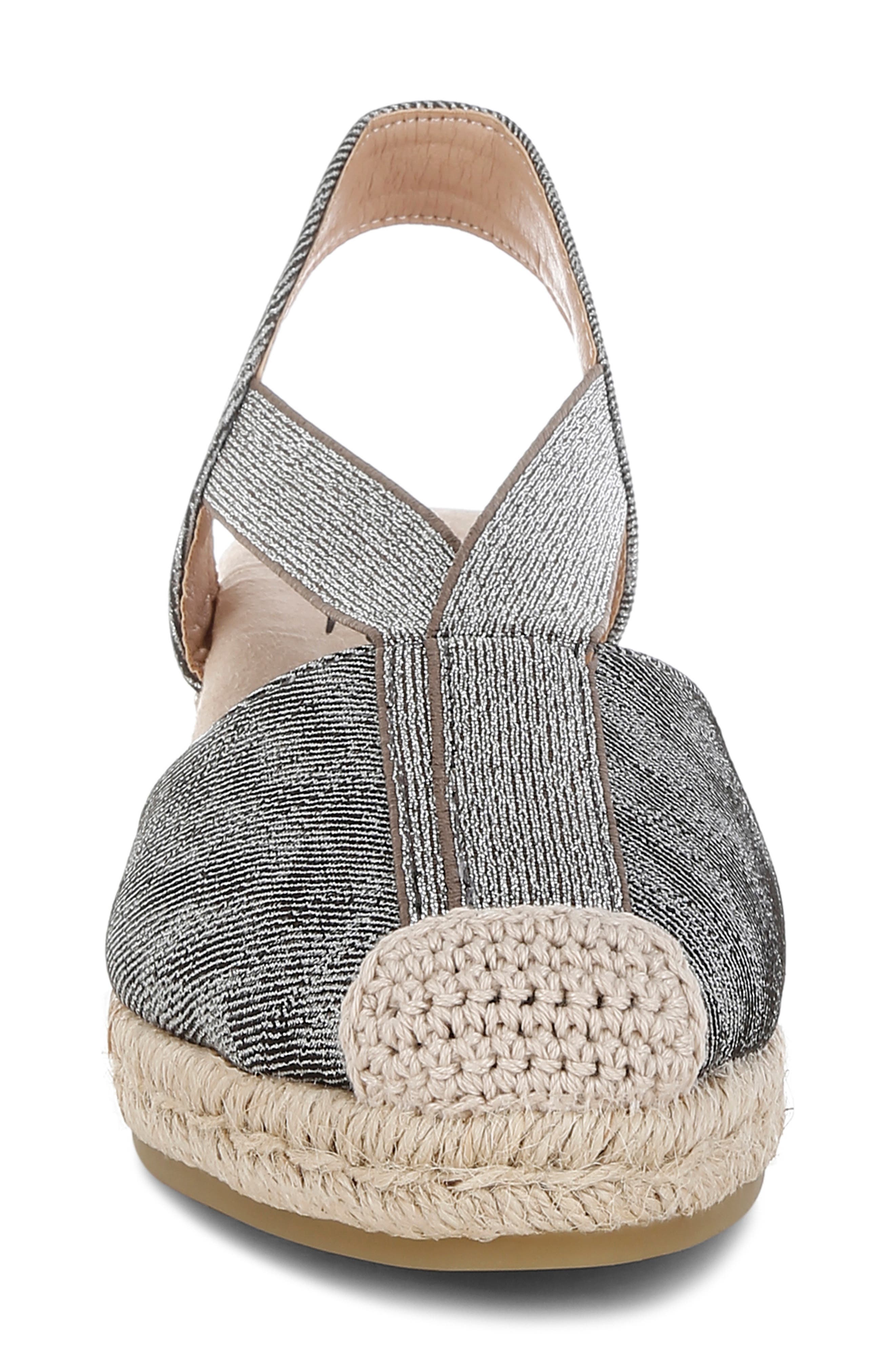 LONDON RAG Port Side Metallic Espadrille Platform Wedge Pump, Alternate, color, 