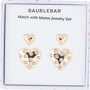 BaubleBar Set of 2 Match with Mama Heart Stud Earrings