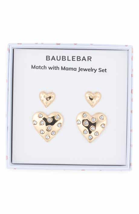 BaubleBar Set of 2 Match with Mama Heart Stud Earrings