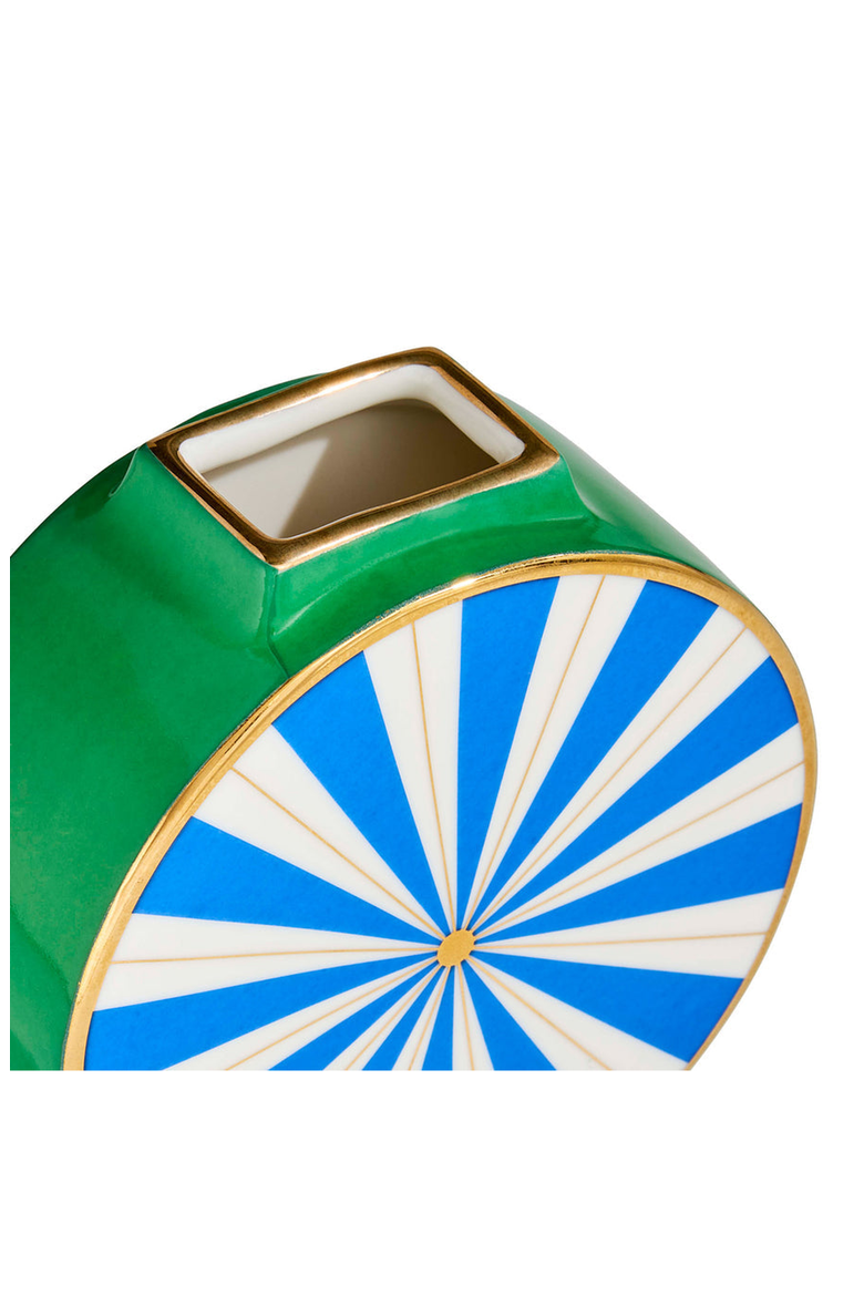 Portofino Circle Vase, Alternate, color, Blue / Green / Gold