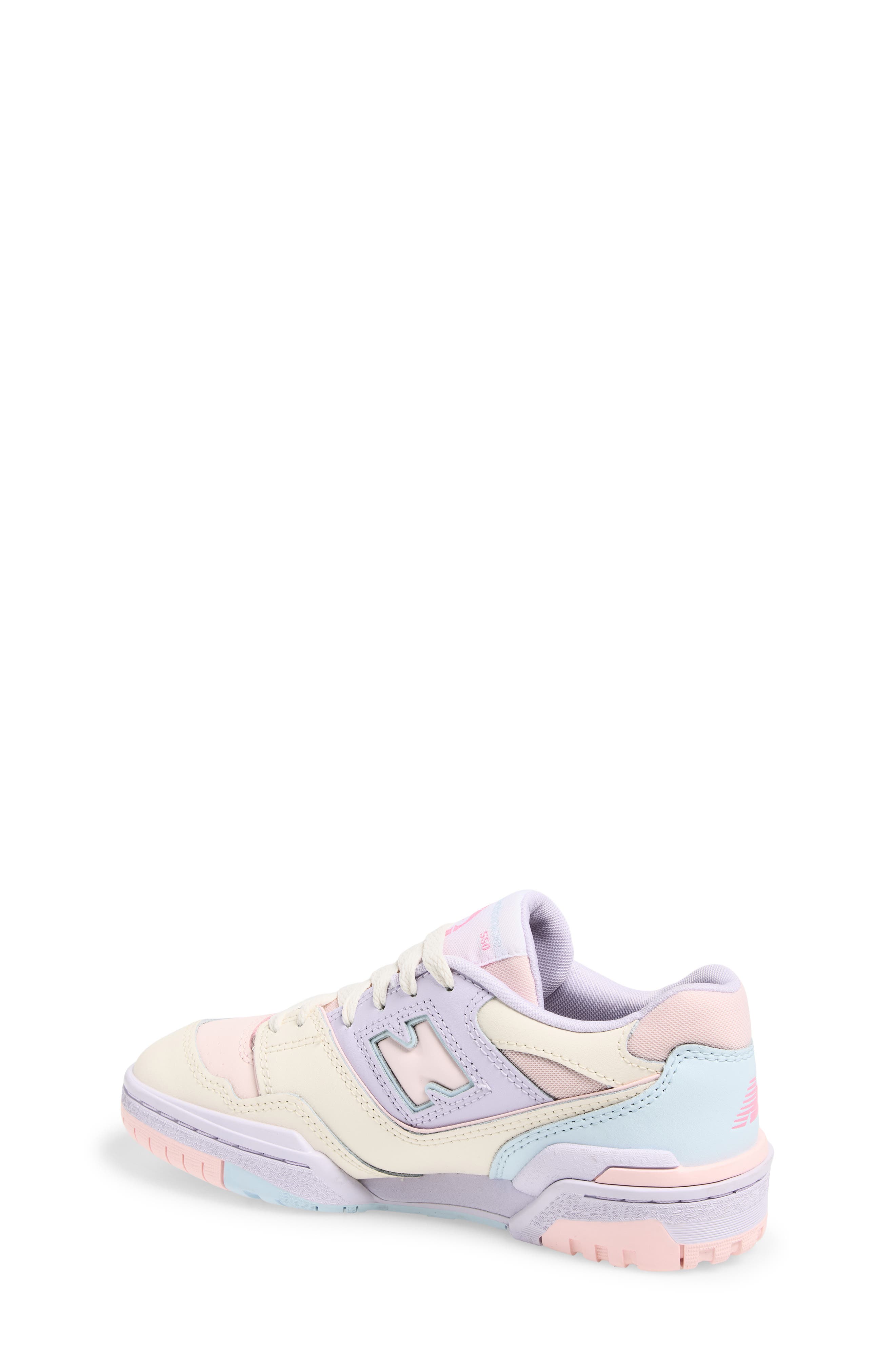 New Balance Kids' b550 Sneaker, Alternate, color, Shell Pink/ Permafrost