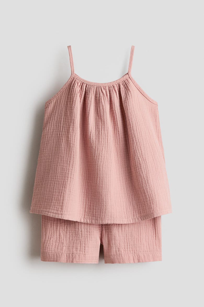 2-piece Cotton Muslin Set, Main, color, Dusty pink