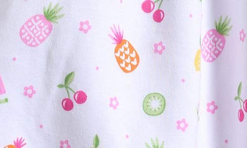 Kissy Kissy Print Pima Cotton Sleeveless Romper In Multi
