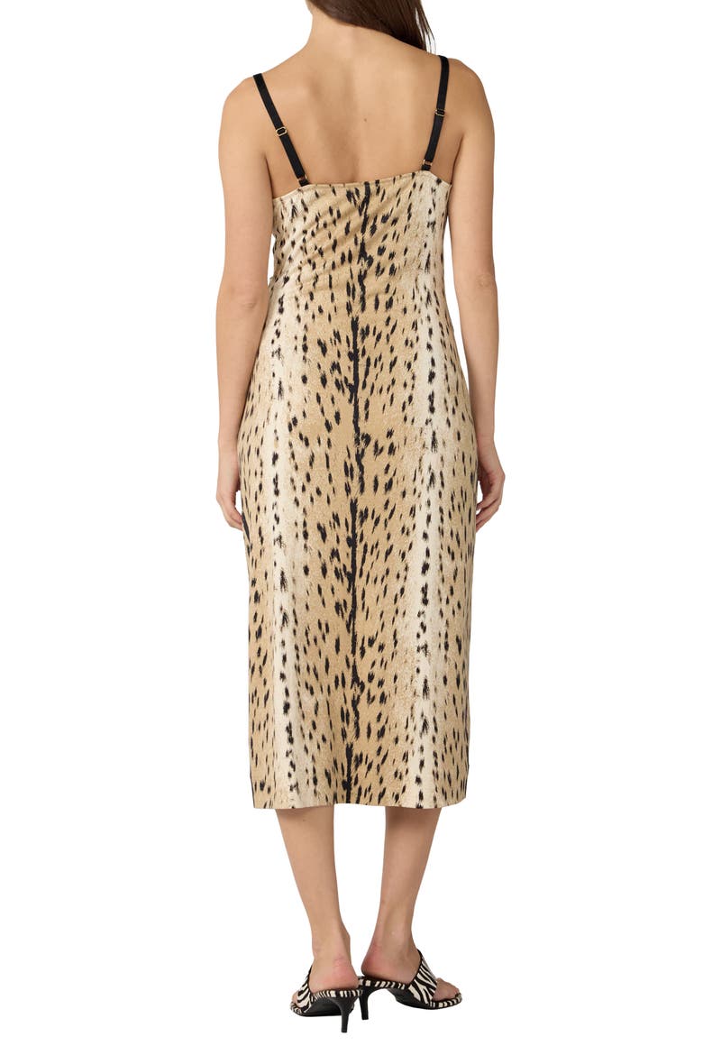 Claudi Animal Print Silk Slipdress, Alternate, color, LEOPARD FAWN NEUTRAL