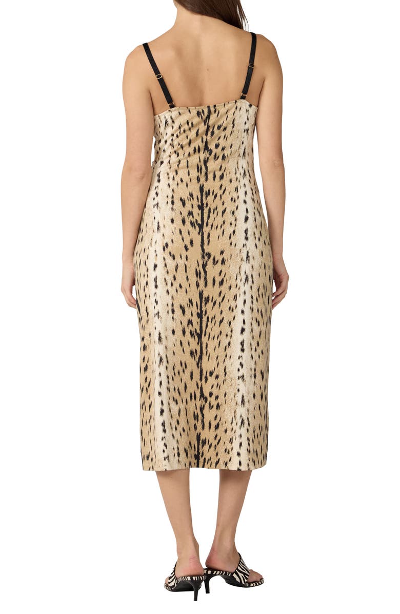 DVF Claudi Animal Print Silk Slipdress, Alternate, color, Leopard Fawn Neutral