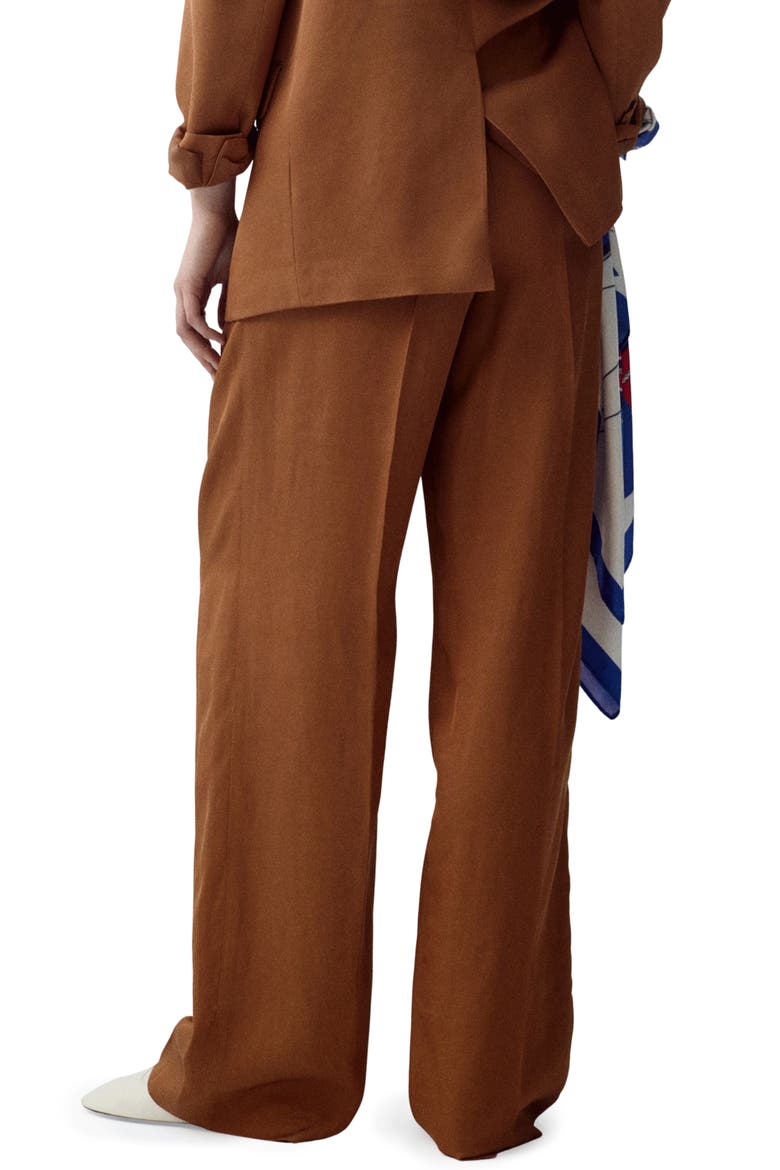 Minesota Pleated Pants, Alternate, color, RUSSET