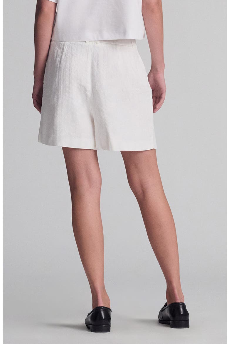 Woven Linen Shorts, Alternate, color, ANTIQUE WHITE