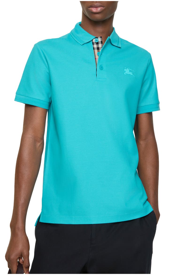 Cotton Polo Shirt, Main, color, Atom blue