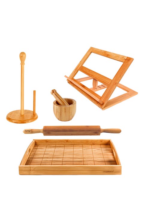 6-Piece Bamboo Kitchen Set