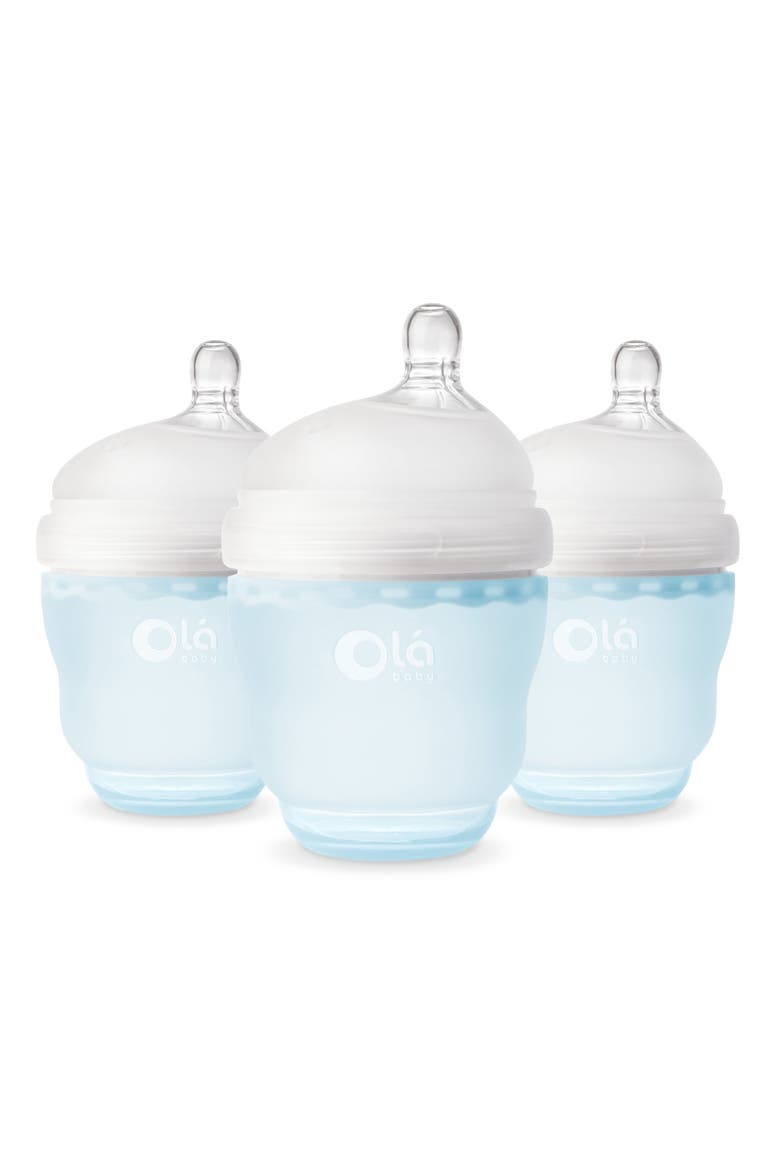 3-Pack GentleBottle 4-Ounce Baby Bottles, Main, color, SKY