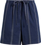 Caslon® Cotton Blend Dobby Pull-On Shorts