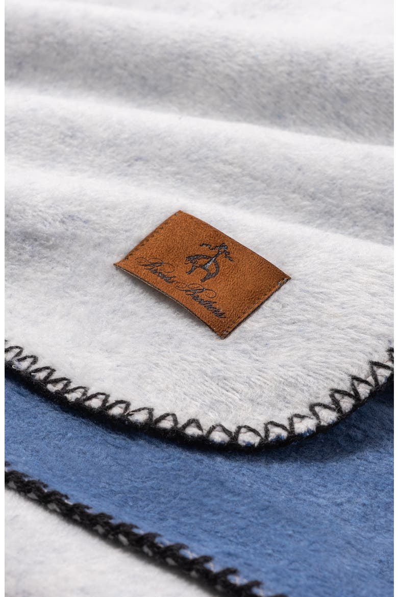 Cotton Blend Throw, Alternate, color, BLUE
