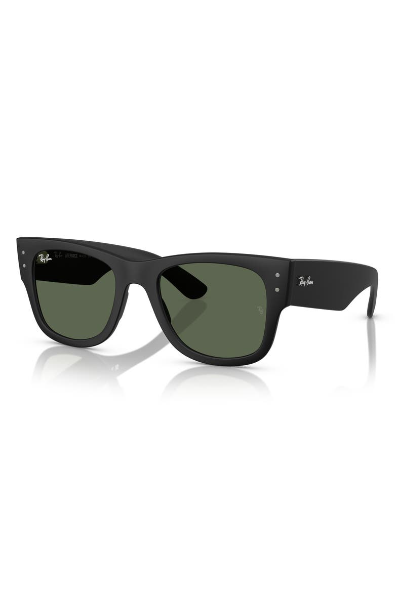 Ray-Ban Mega Wayfarer Liteforce 52mm Square Sunglasses, Alternate, color, Sand Black