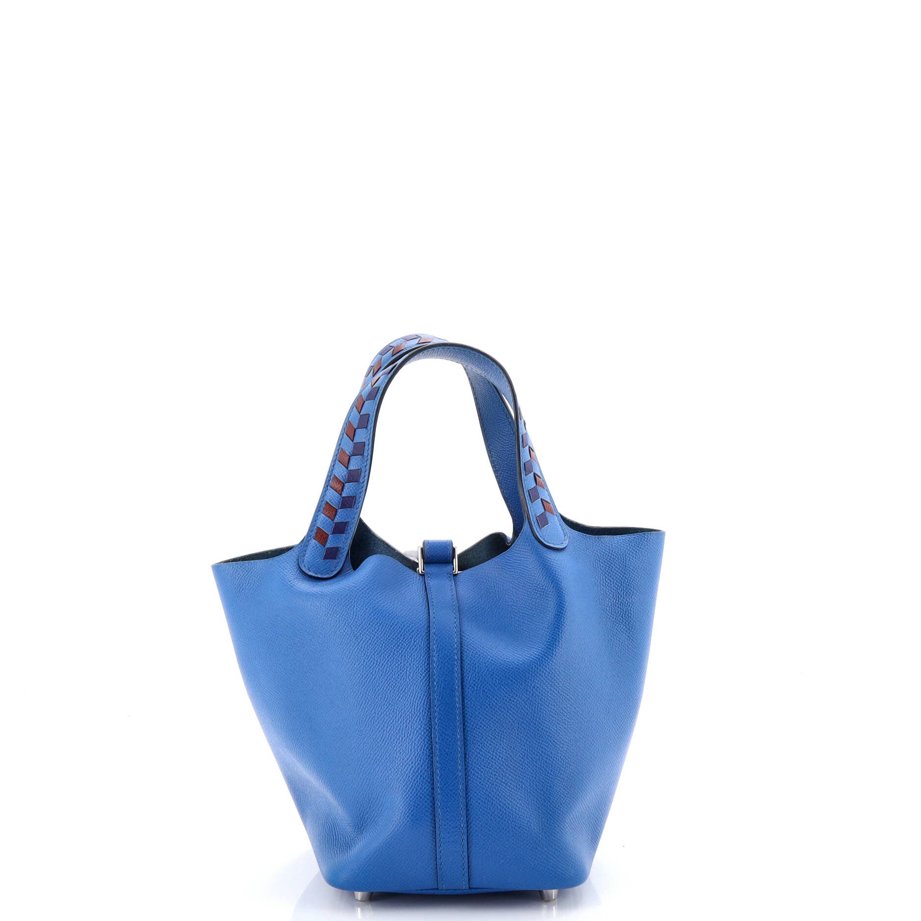 Picotin Lock Bag Tressage Epsom PM, Alternate, color, Blue