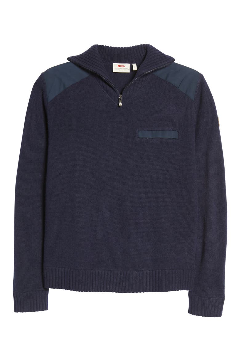 'Koster' Quarter Zip Sweater, Alternate, color, DARK NAVY