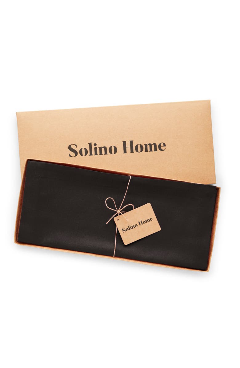 Solino Home Cotton Linen Plain Table Runner for Dining Table, Holiday and Everyday Table Decor - Dru, Alternate, color, Black