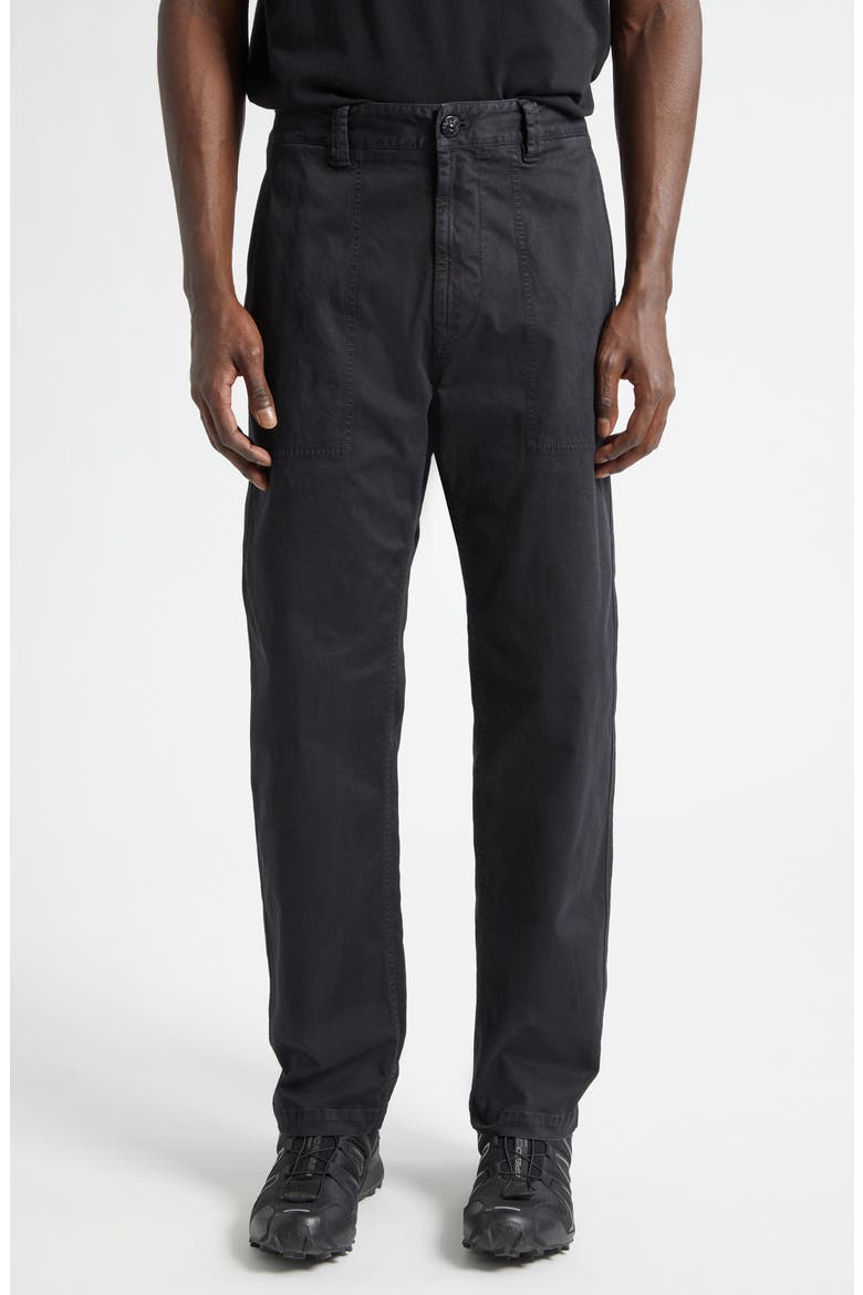 Cotton Stretch Utility Pants, Main, color, BLACK