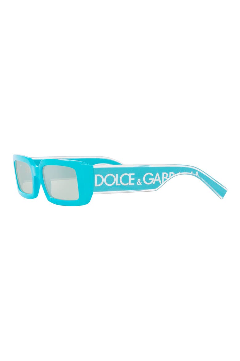 53mm Rectangular Sunglasses, Alternate, color, AZURE