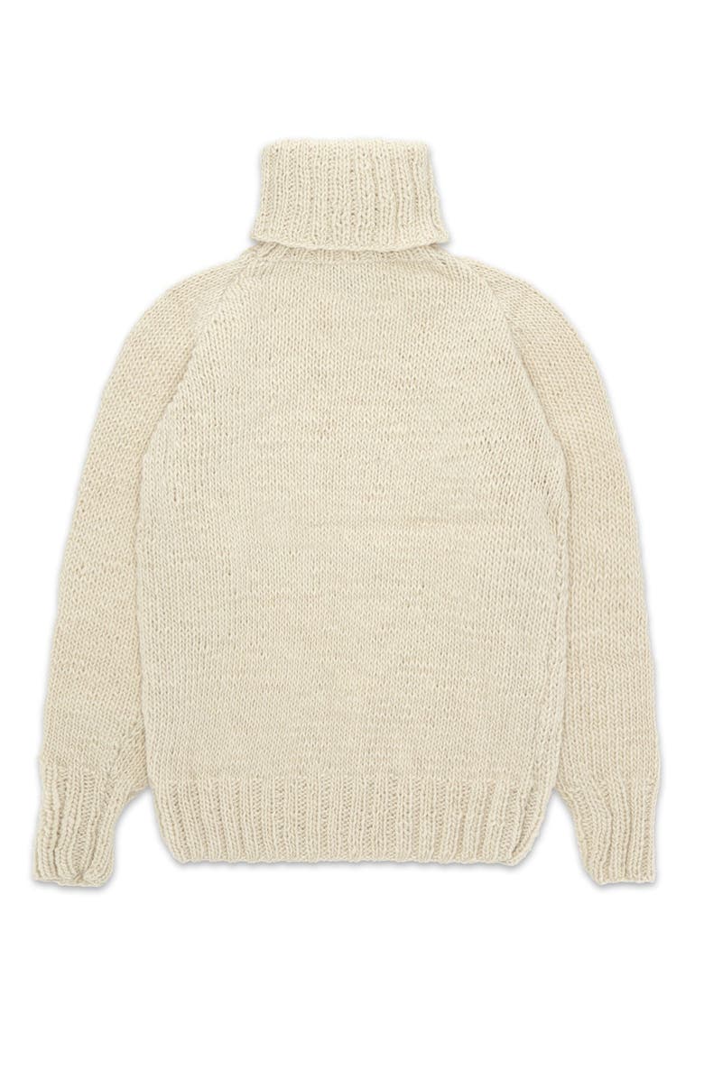 Fortela Merino Wool Turtleneck Pullover, Alternate, color, Ivory