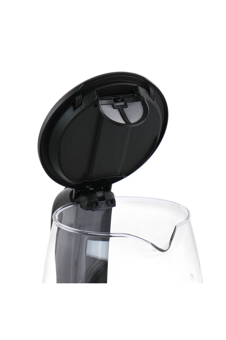 1.7 Liter 360 Degree Glass Cordless Electric Kettle, Alternate, color, Silver