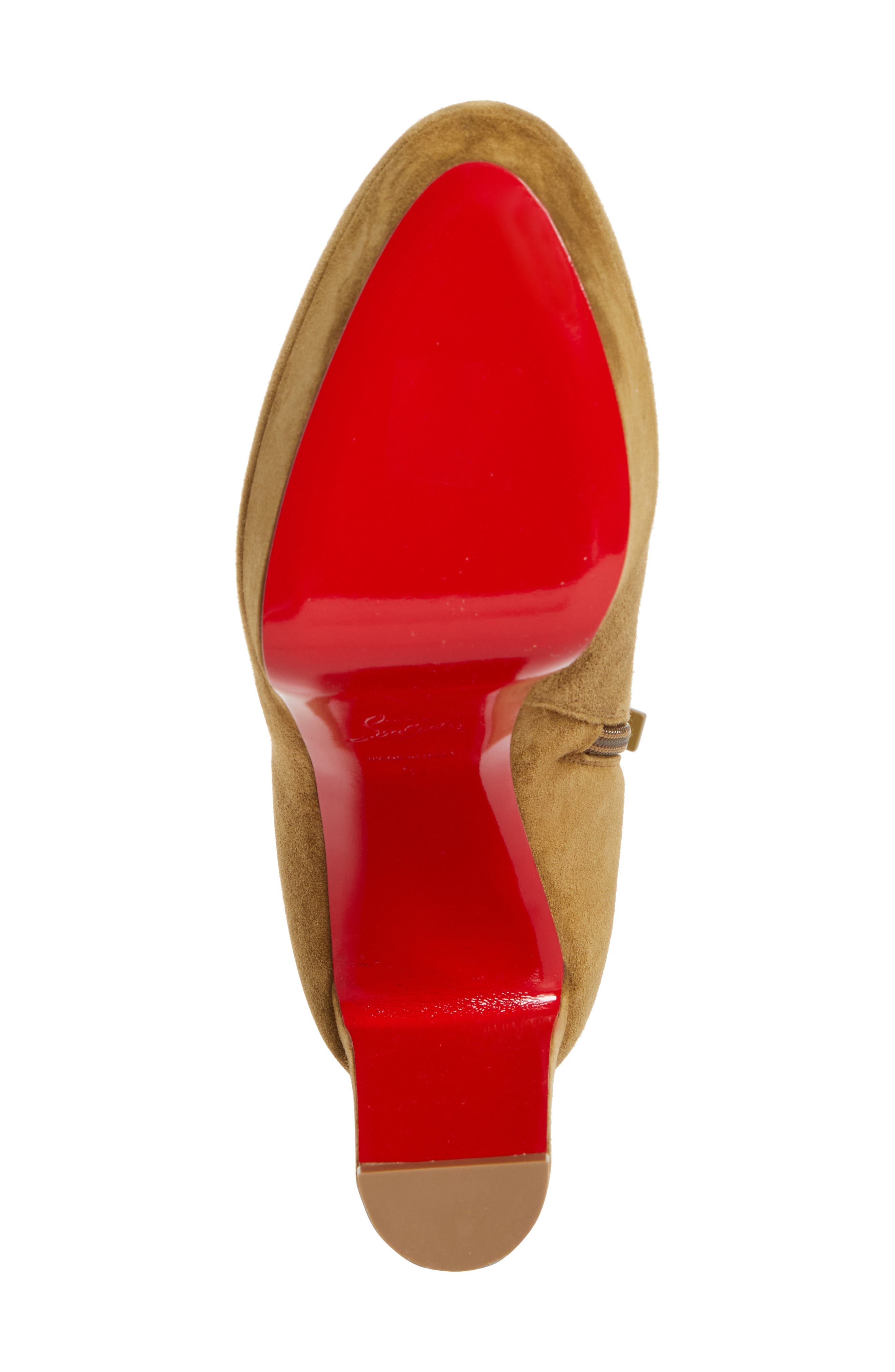 Christian Louboutin Loo Platform Bootie, Alternate, color, Bronzo