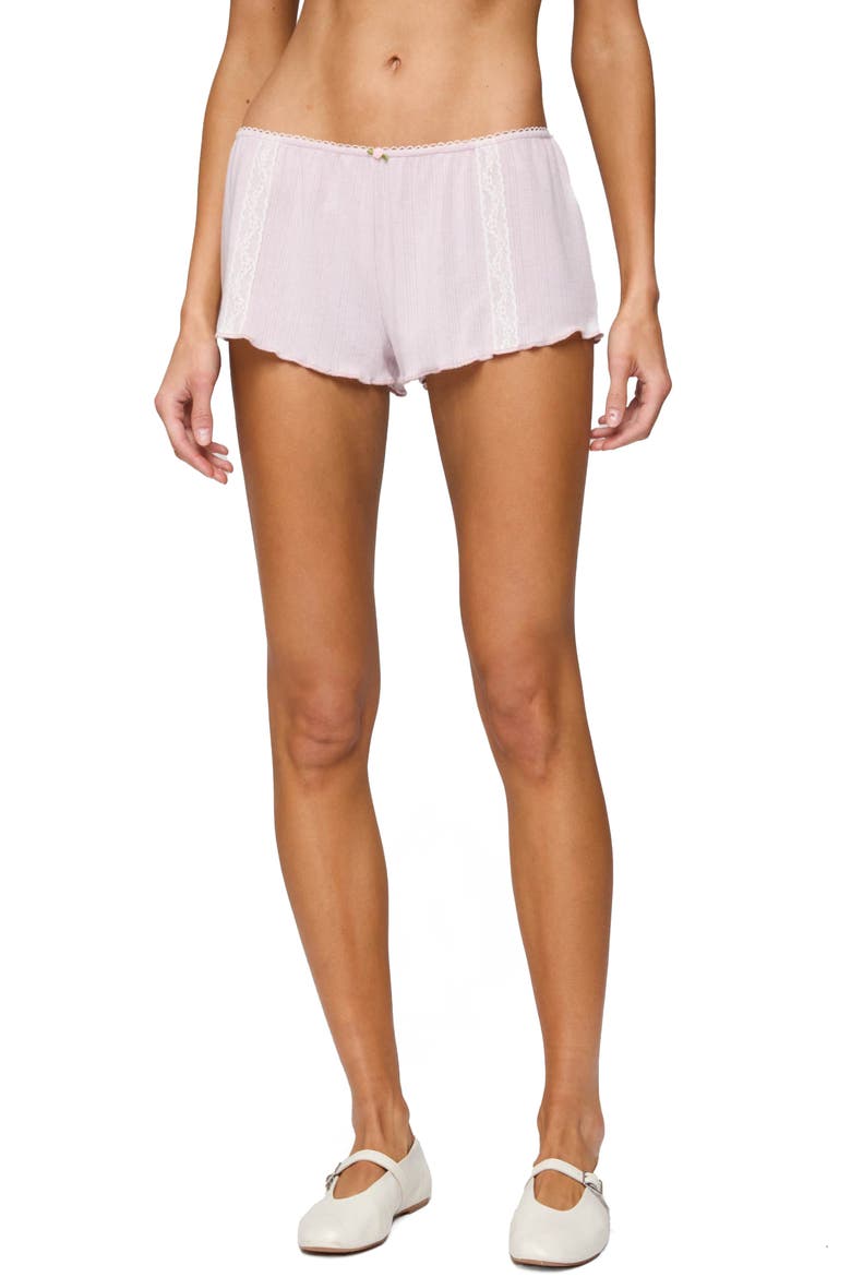 Sephi Pointelle Shorts, Main, color, LIGHT-PINK