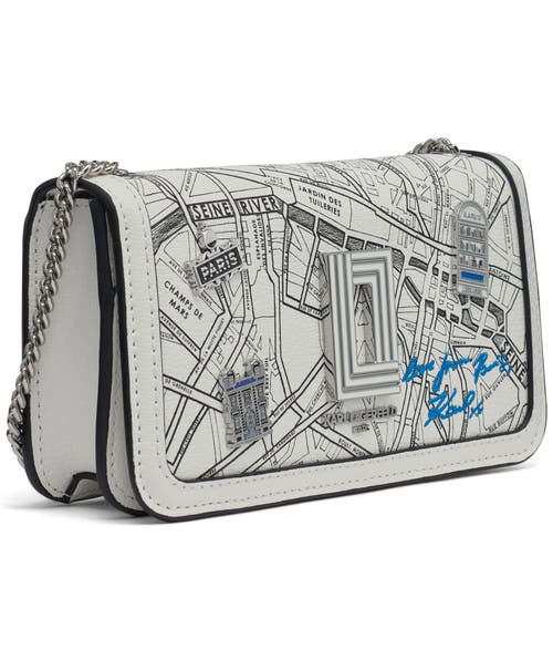 Karl Lagerfeld Paris Kosette Crossbody In True White Multi