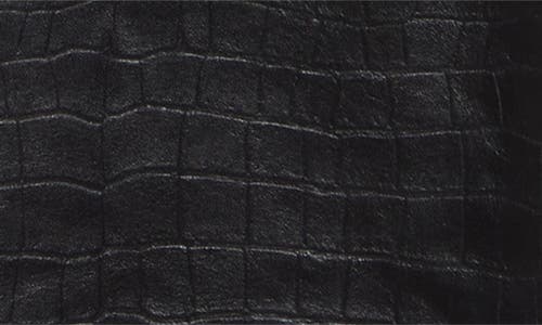 Fear Of God Forum Straight-leg Croc-effect Leather Drawstring Trousers In Black