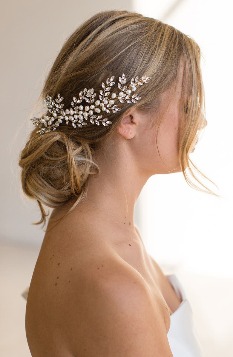 Brides & Hairpins Rumi Halo Hair Comb, Alternate, color, Silver