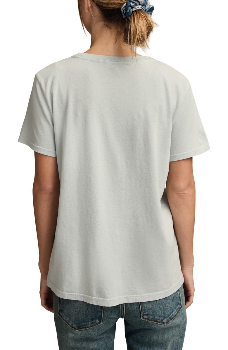 Lucky Brand Chrerub Coffee Classic Cotton Crewneck T-Shirt, Alternate, color, 