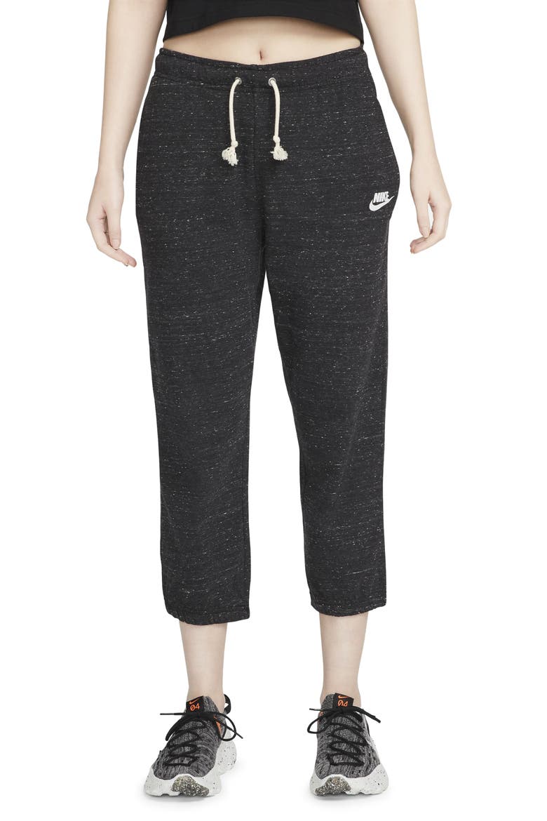 Sportswear Gym Organic Cotton Blend Joggers, Main, color, BLACK/ WHITE