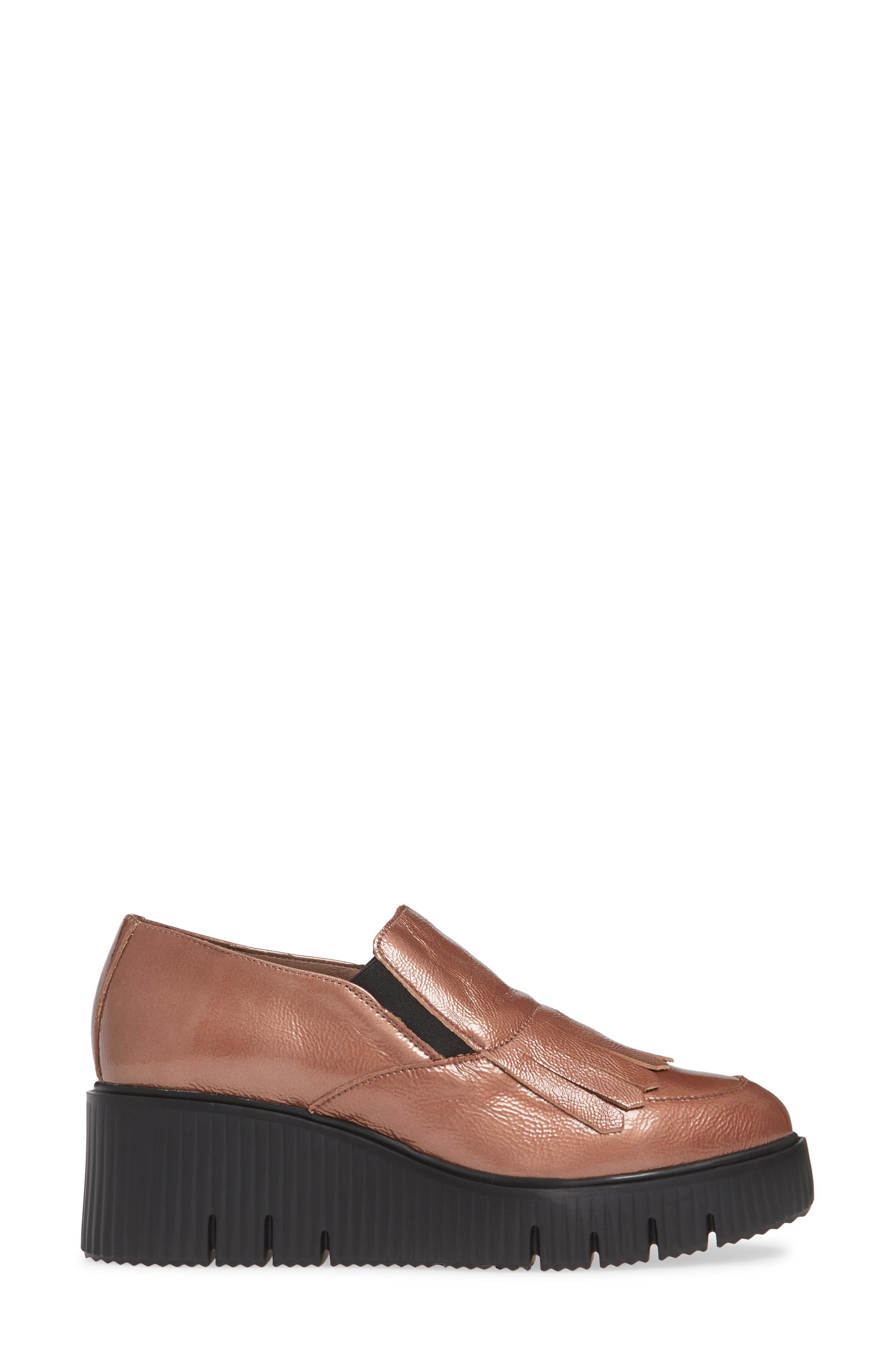C-6203 Wedge Loafer, Alternate, color, LACK BLUSH LEATHER