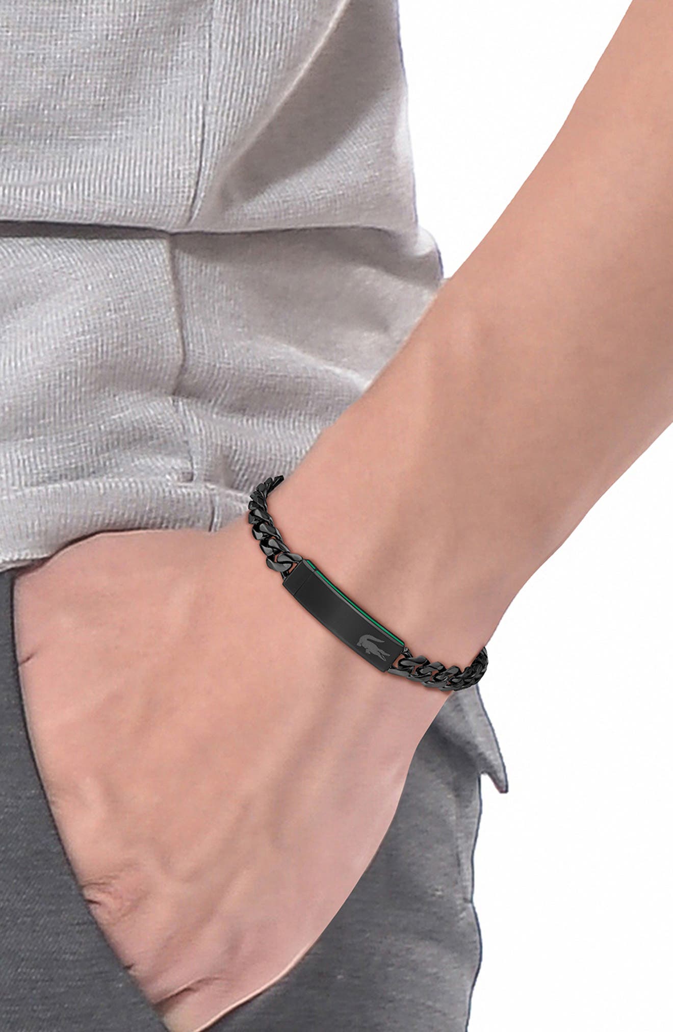 Lacoste Men
s Baseline Bracelet, Alternate, color, 