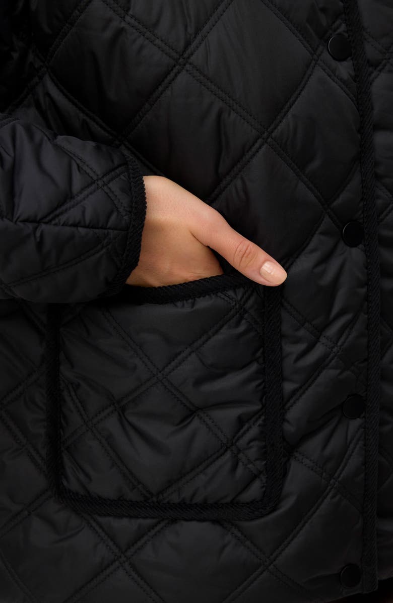 VERO MODA Minnesota Quilted Short Jacket, Alternate, color, Black