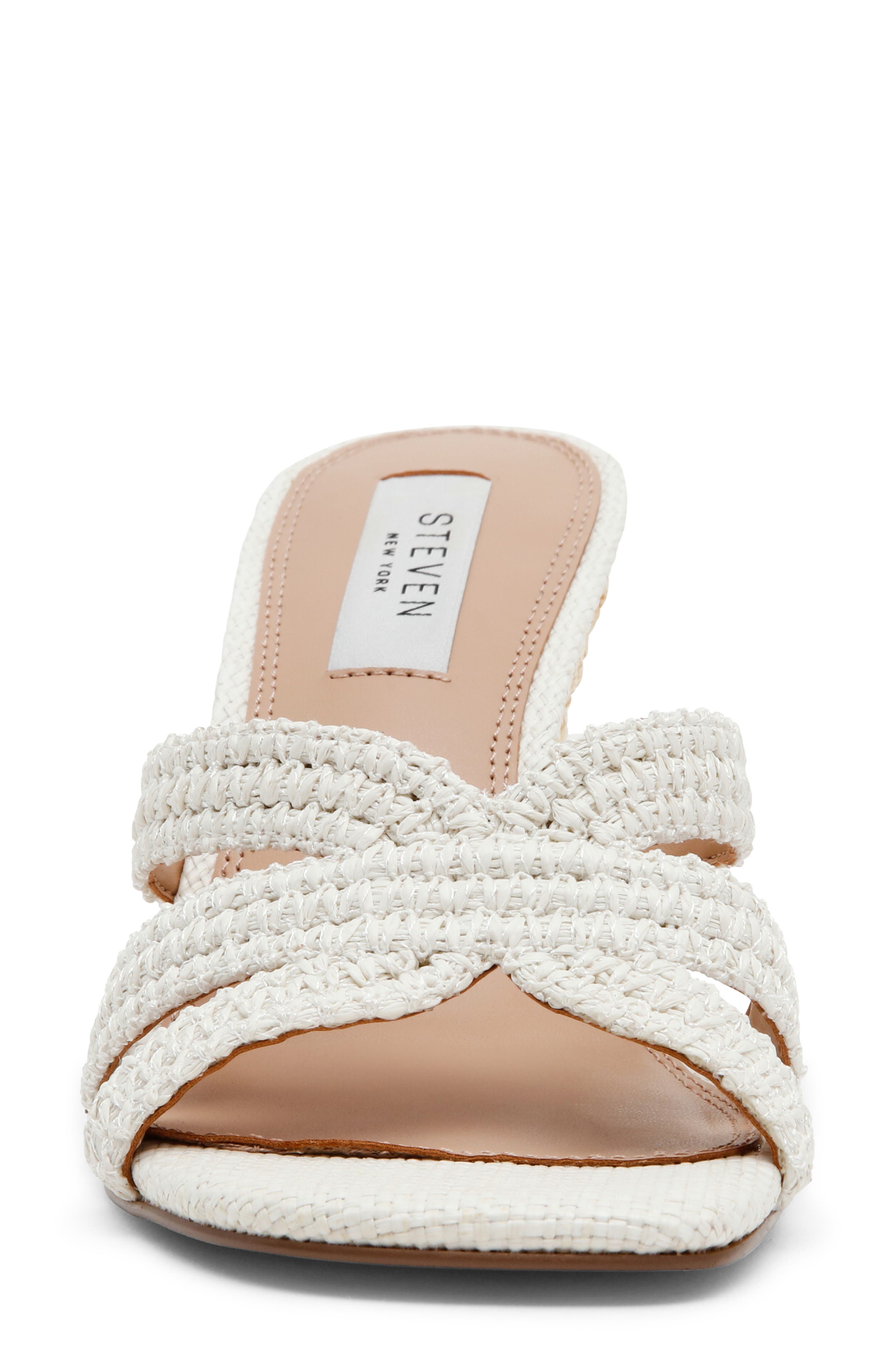 Steven New York Winona Wedge Sandal, Alternate, color, Bone